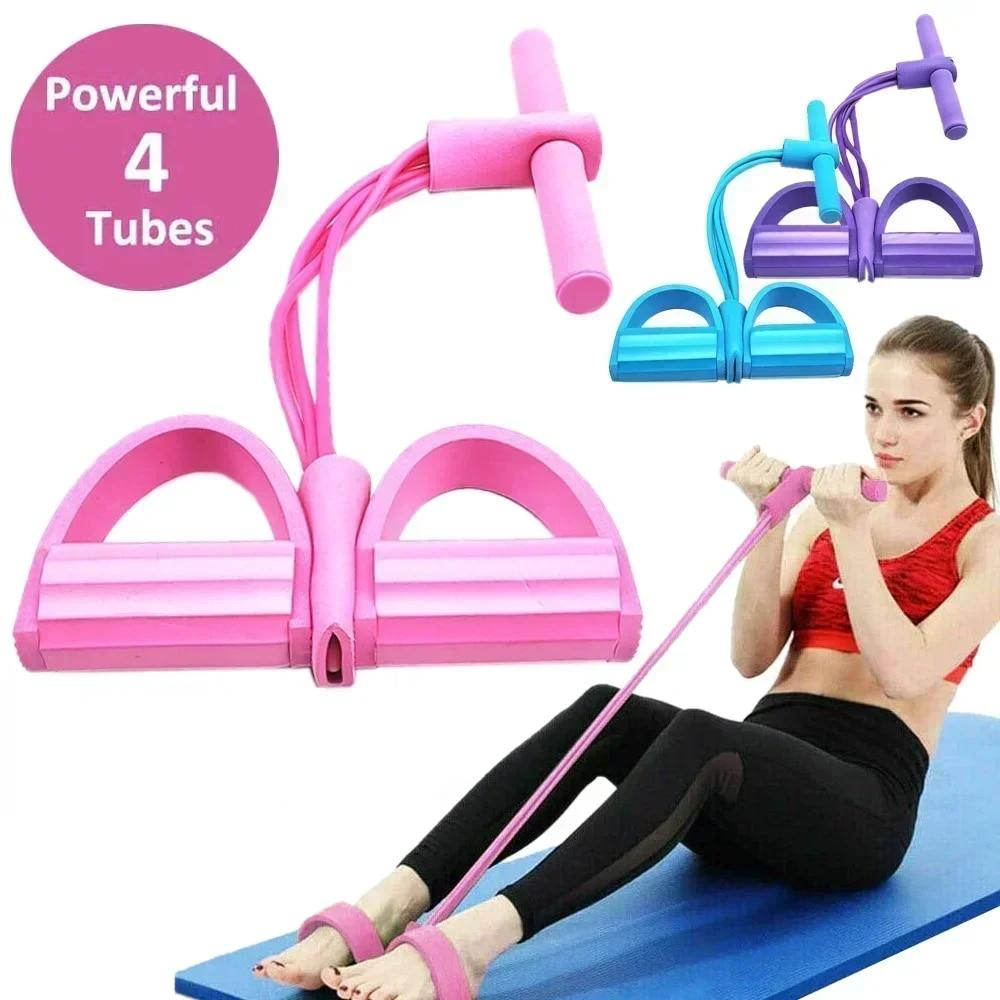 Yoga Fitness Resistance Band - 4/6-уровневая эластичная лента с нескользящими ручками