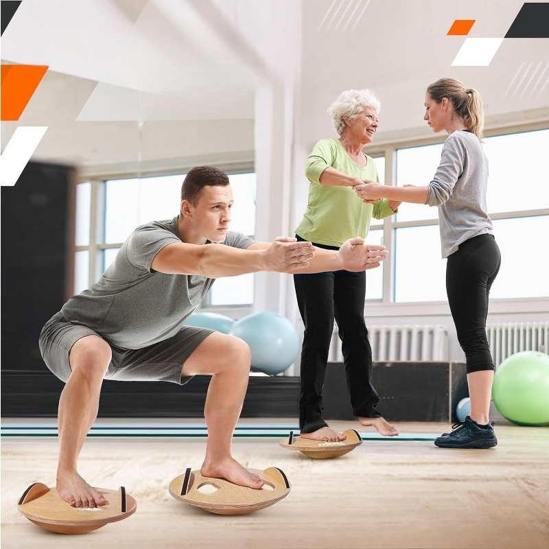 Деревянная балансировочная дос – обзор и цена Yoga Fitness Training
